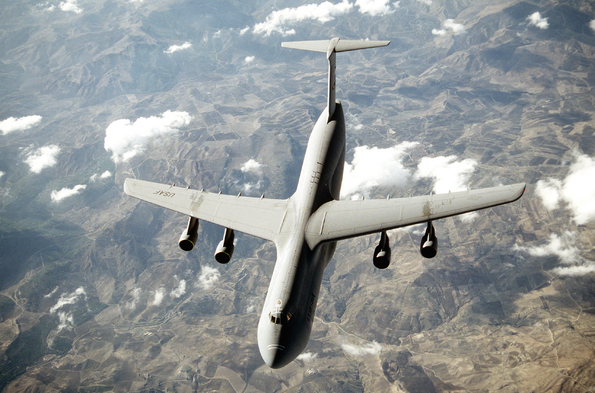 C-5 Galaxy heavy strategic military airlifter